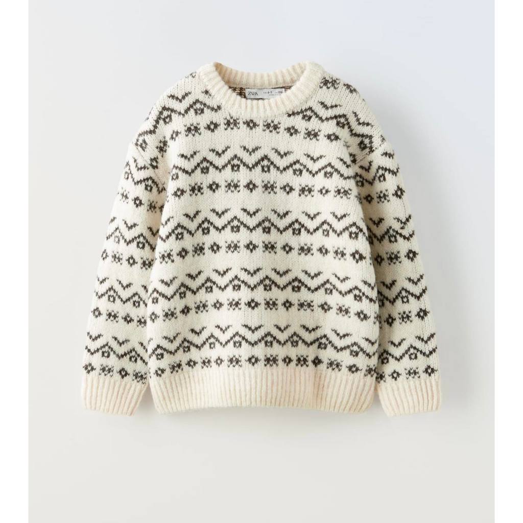 Áo len thu đông họa tiết Jacquard