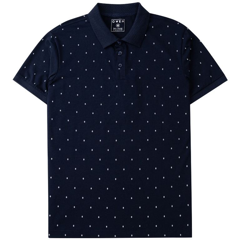 Áo polo nam Owen cao cấp co giãn chất vải cotton thấm hút mồ hôi form slim nhẹ mặc vừa vặn