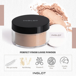 Phấn phủ thuần chay kiềm dầu Perfect Finish Loose Powder (23g) INGLOT