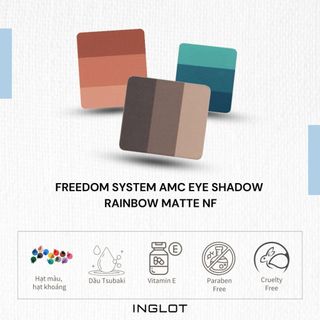Lõi phấn mắt 3 màu dạng lì Rainbow Matte Inglot (3.4g)