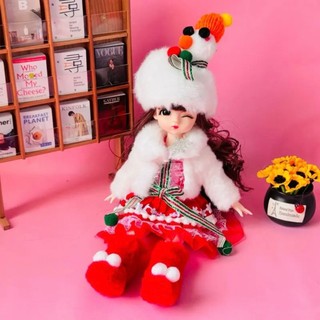 Búp Bê Giáng Sinh 30cm trang trí nhà cửa