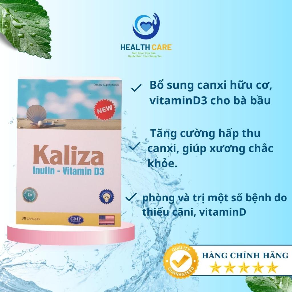 Viên uống bổ sung Canci KALIZA- Bổ sung canxi thiên nhiên, dễ hấp thu 30 viên - aken newcarw Hinnew