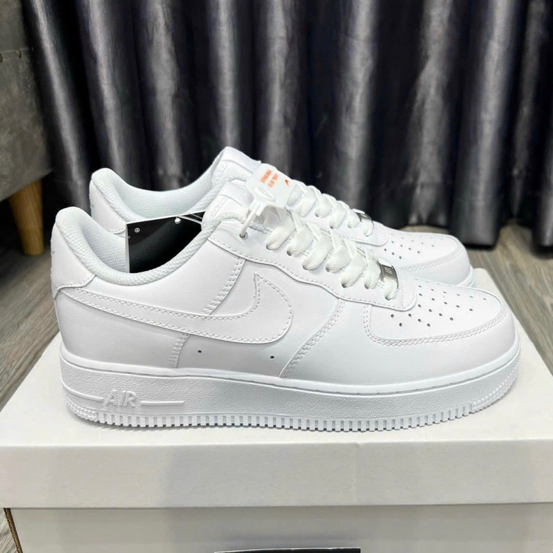 GIÀY AF1 LOW ALL WHITE DA THẬT LAI AU BASIC [ FULLBOX ]