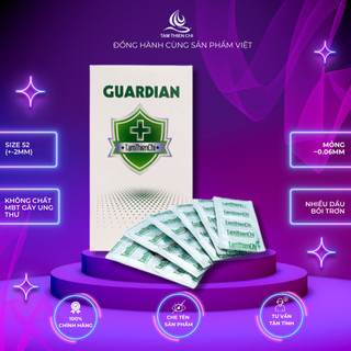 Bao cao su Tâm Thiện Chí GUARDIAN mỏng trơn hộp 12 chiếc