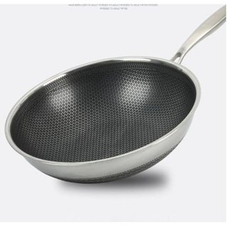 Chảo tổ ong chống dính 32cm - chảo inox chống dính thích hợp với mọi loại bếp