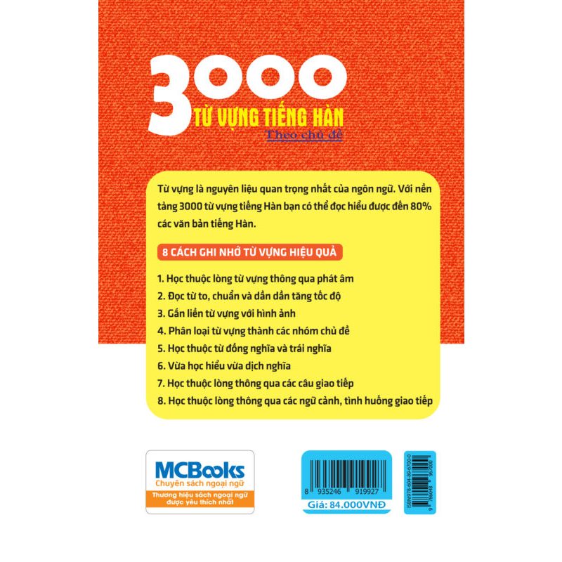 Sách 3000 Từ Vựng Tiếng Hàn Theo Chủ Đề Làm Chủ Từ Vựng Tiếng Hàn Sau 3 Tháng Dễ Dàng Tự Học Cấp Tốc Newbooks