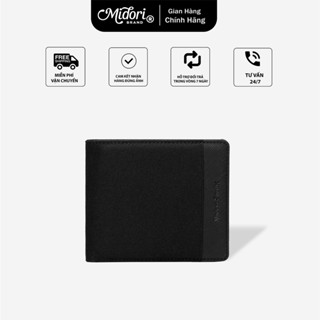 Ví Vải Đứng Phối Da ASPEN Nam Nữ Bóp Đựng Tiền Thẻ Nhiều Ngăn Polyester| MIDORI FOR MAN