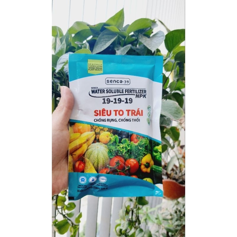 Phân bón Senca 39 - túi 100gam - Siêu to trái, chống rụng, chống thối hàng nhập khẩu Bỉ