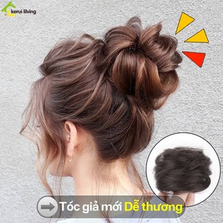 Búi Tóc Củ Tỏi AISHA búi dạng xoăn dành cho nữ trẻ trung phong cách hàn quốc.
