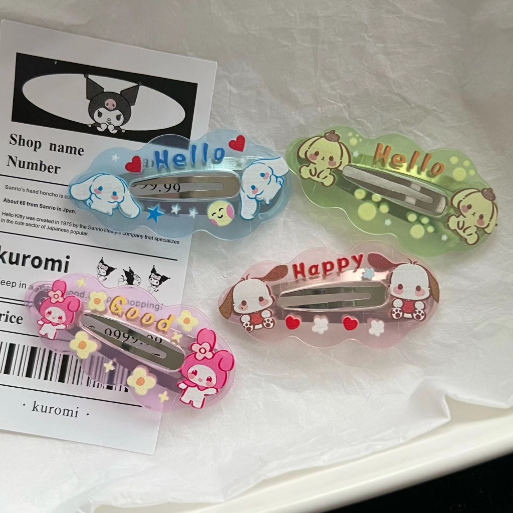 Kẹp tóc đám mây in hình dễ thương cho bé gái