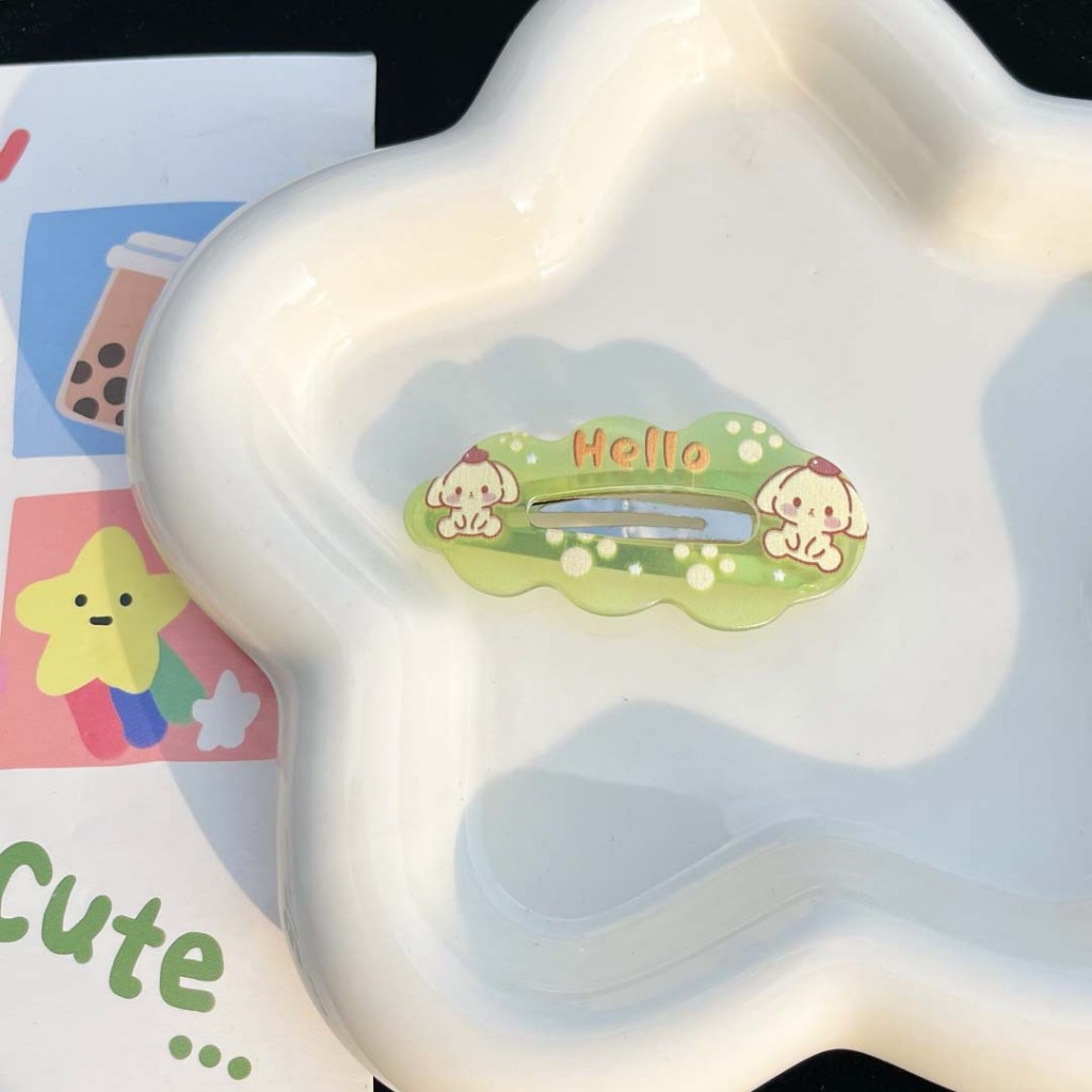 Kẹp tóc đám mây in hình dễ thương cho bé gái