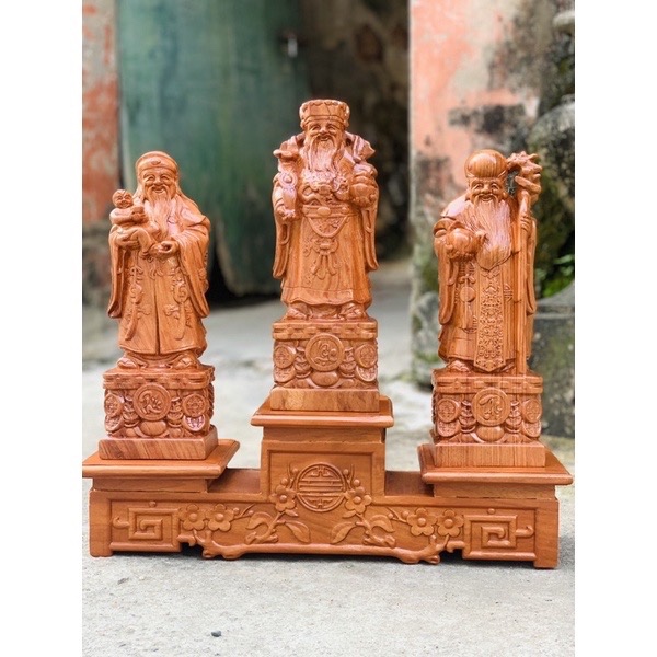 Bục tam cấp, đôn tam cấp để tượng phật , tam chí phật , thần tài thổ địa thần tiền gỗ hương đá cao cấp Mộc Việt