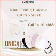 Khẩu Trang 6D Unicare Pro Mask 3 Lớp Kháng KhuẩnThời Trang
