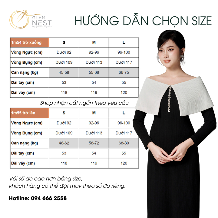 Váy Len Bầu Dáng Dài Xinh Thu Đông Chất Liệu Len Tăm Co Giãn 4 Chiều Mặc Tết Glam Nest VD037
