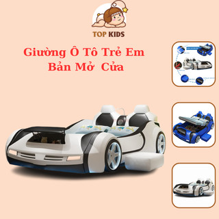 Giường ô tô trẻ em topkids bản mở cửa kích thước 1,2 x 1,9m.tp364