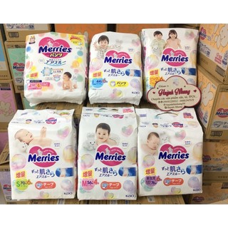 Tã Dán/Quần Merries Nội Địa NB82/S76/M60/L58
