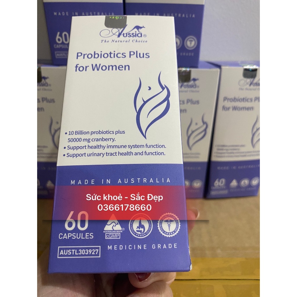 Men Phụ Khoa Bổ Sung Lợi Khuẩn Cho Phụ Nữ Probiotics Plus For Women Hộp 60 Viên Của Úc- Aussia