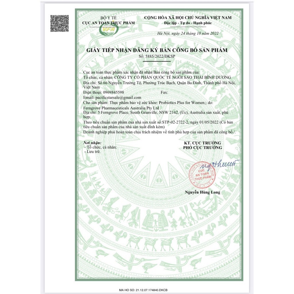Men Phụ Khoa Bổ Sung Lợi Khuẩn Cho Phụ Nữ Probiotics Plus For Women Hộp 60 Viên Của Úc- Aussia