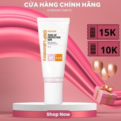 Kem chống nắng CNP nâng tông Laboratory tone up protection sun autcometic ak kvv1au