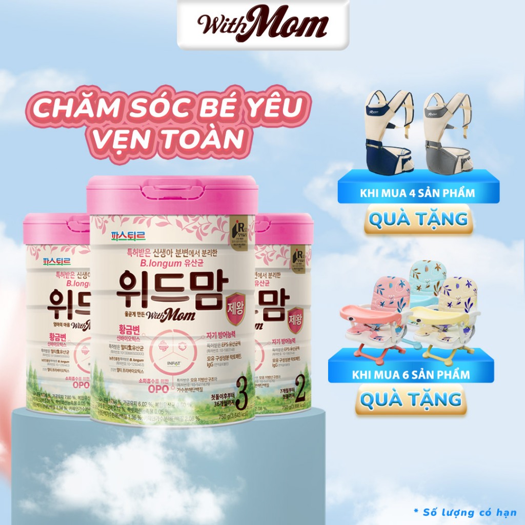 Sữa công thức Withmom cho trẻ 750g/hộp