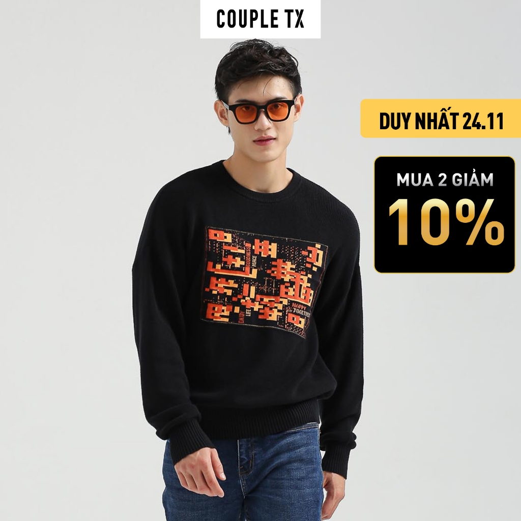 Áo Sweater Nam Couple TX Dệt Graphic MSW 1009