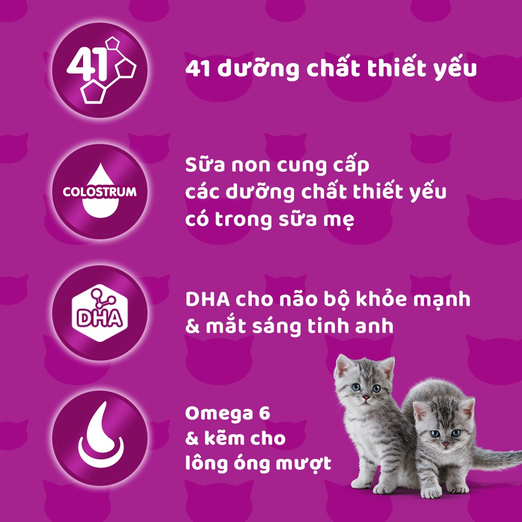 Whiskas Thức Ăn Hạt Cho Mèo Con & Trưởng Thành