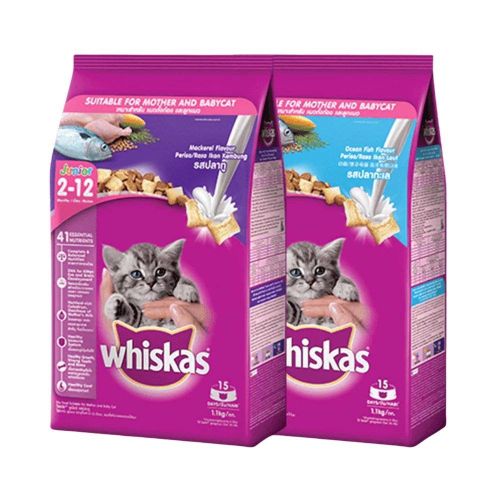 Whiskas Thức Ăn Hạt Cho Mèo Con & Trưởng Thành