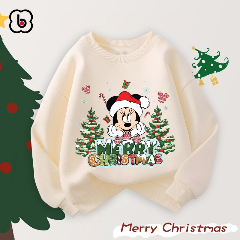 Áo nỉ cho bé Noel 2023 áo sweate cho bé trai bé gái mừng giáng sinh in hình độc đáo