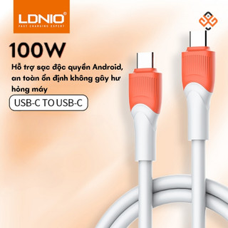 Cáp sạc nhanh 100w ldnio type c to type c 1m siêu chắc chắn