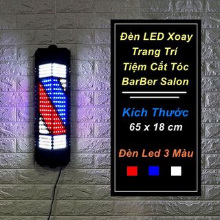Đèn led xoay barber salon trang trí tiệm cắt tóc - home and garden