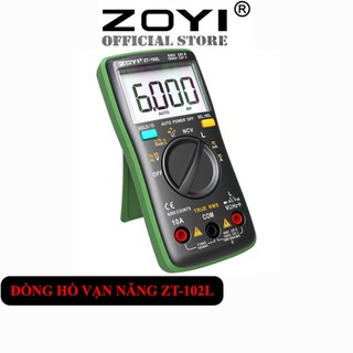 Đồng hồ vạn năng đo cuộn cảm kỹ thuật số zoyi zt-102l 6000 số đếm tính phạm vi tự động đèn nền ac/dc ampe kế volt ohm
