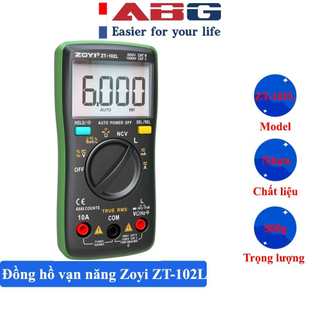 Đồng Hồ Vạn Năng Đo Cuộn Cảm Kỹ Thuật Số ZT-102L 6000 Số Đếm Tính Phạm Vi Tự Động Đèn Nền Ac/Dc Ampe Kế Volt Ohm