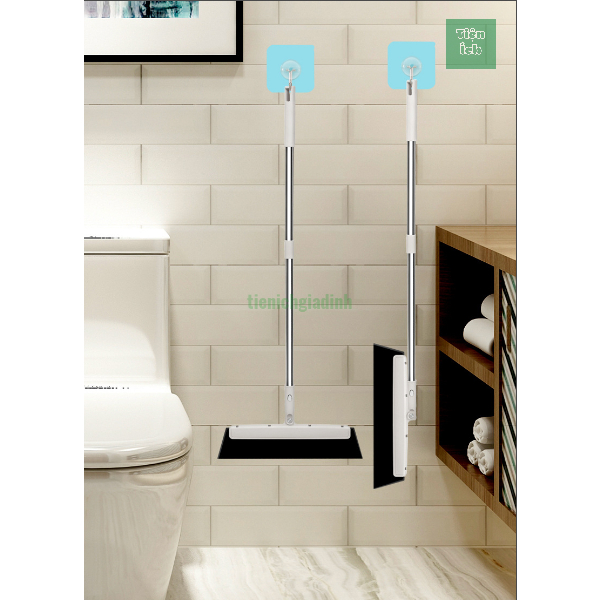 Cây gạt nước sàn nhà tắm rộng 35.5cm dài 88cm làm từ xốp mút có móc treo tiện dụng