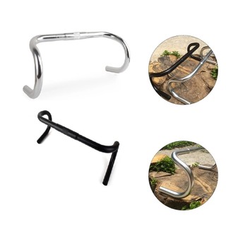 Tay lái ghi đông xe đạp cong sừng bò 420x25.4mm chất liệu nhôm siêu nhẹ