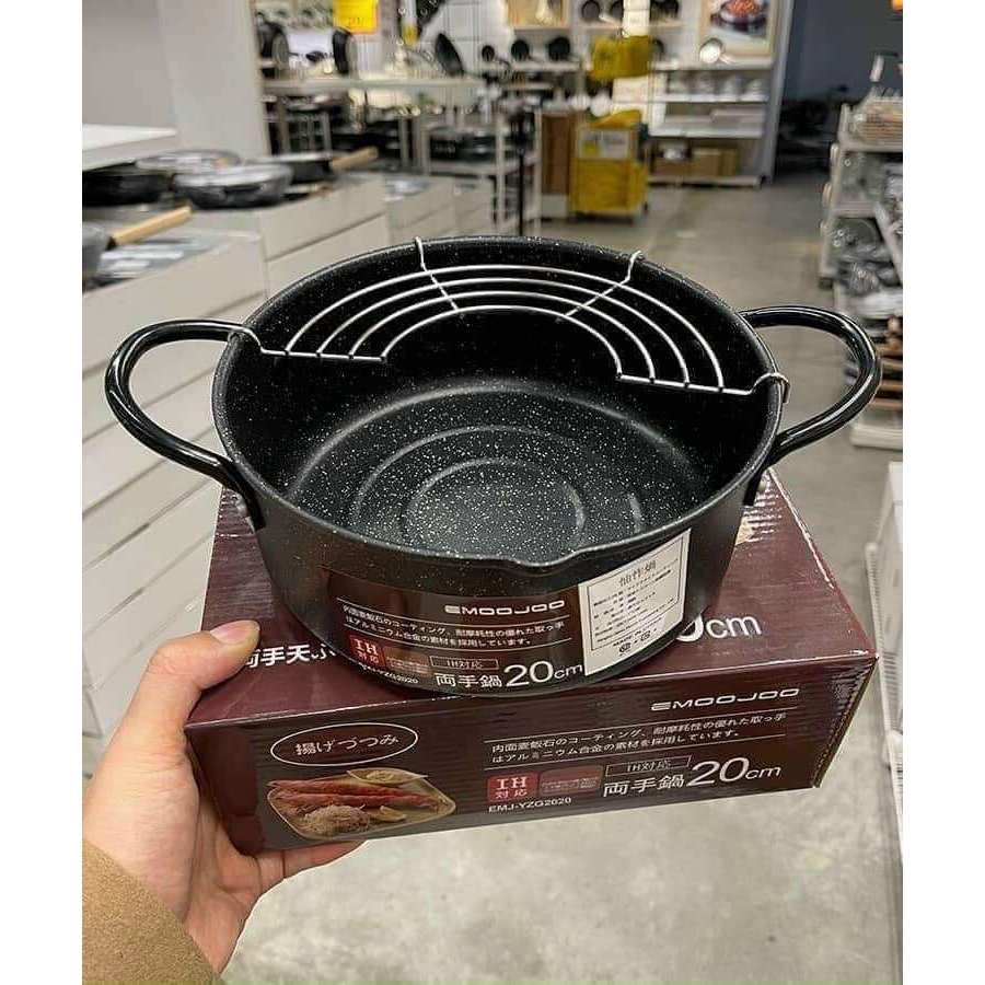 NỒI CHIÊN SÂU LÒNG 18CM KÈM VỈ GÁC NỒI