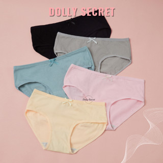 Quần lót nữ cotton kháng khuẩn màu trơn rẻ đẹp cao cấp nâng mông đơn giản DOLLY SECRET QL008