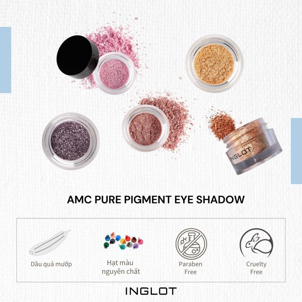 Nhũ mắt hạt khoáng Amc Pure Pigment Eye Shadow Inglot (2g)