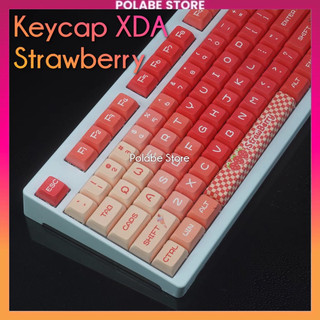 Keycap XDA Strawberry profile PBT Dyesub bàn phím cơ Polabe Store