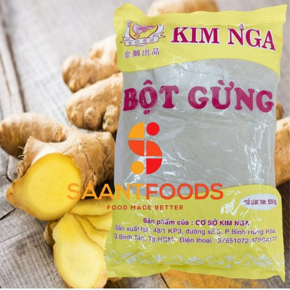 Bột Gừng Kim Nga - Gói 500gr và 100gr
