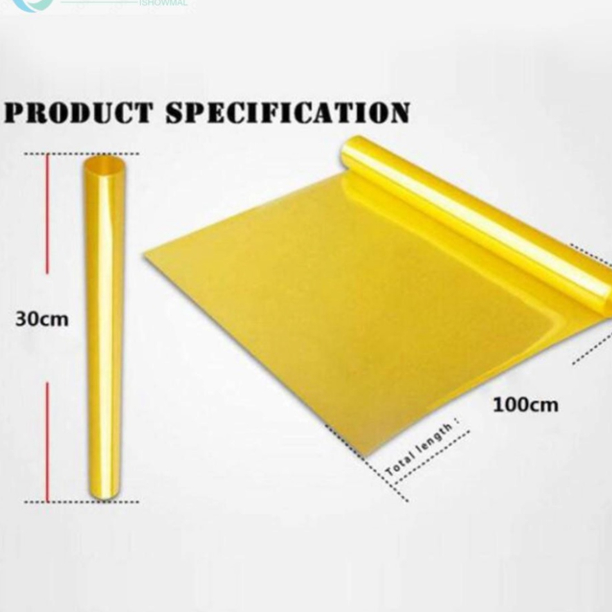 Phim Dán Đèn Pha Xe Hơi Vinyl màu vàng xuyên sáng phá sương loại xịn siêu dai