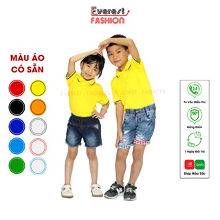 Áo Thun Trẻ Em Polo Có Cổ Cho Bé ANDROMEDA Nhiều Màu Vải Cá Sấu Mè Nhẹ Mát Mềm Bé Mặc Rất Thích