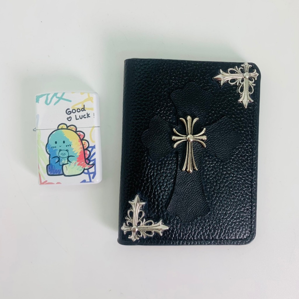 Ví đứng unisex Chrome Heart da PU cao cấp fullbox.