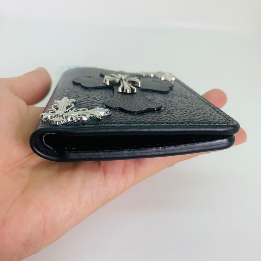 Ví đứng unisex Chrome Heart da PU cao cấp fullbox.