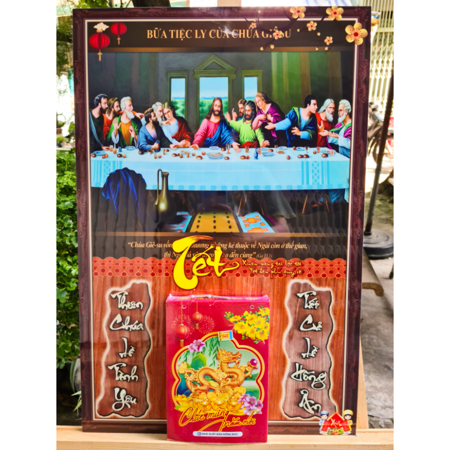 Tranh Lịch Gỗ Treo Tường Laminate Tráng Gương 2024  - Công Giáo