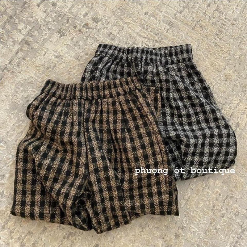 Mã 022 QUẦN BAGGY KẺ & CARO SIU XINH