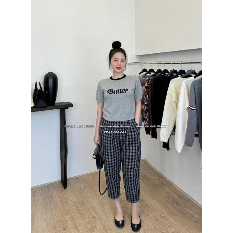 Mã 022 QUẦN BAGGY KẺ & CARO SIU XINH