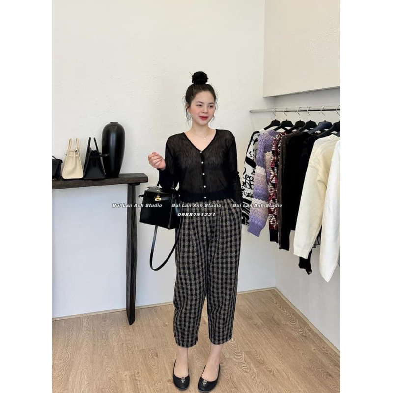 Mã 022 QUẦN BAGGY KẺ & CARO SIU XINH
