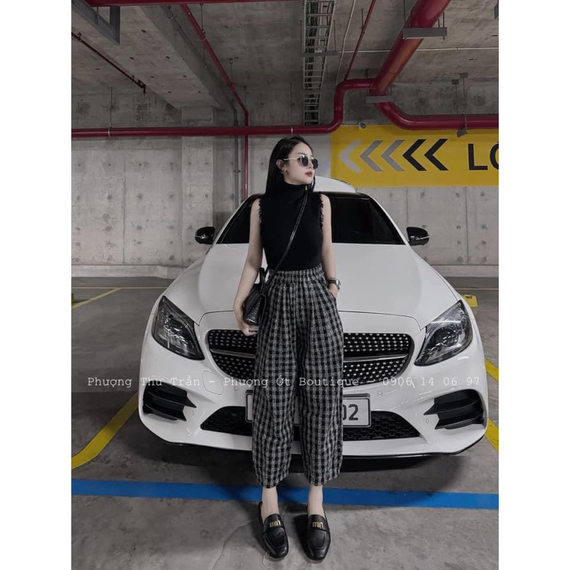 Mã 022 QUẦN BAGGY KẺ & CARO SIU XINH