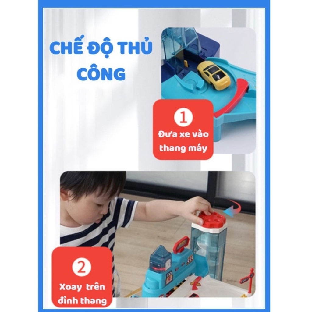 Đồ Chơi Gara Nâng Xe 5 Tầng - Bãi Đậu Xe 5 Tầng