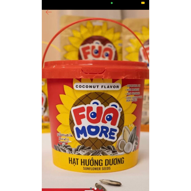 Xô Hạt Hướng Dương Funmore Vị Dừa& Caramel 400g